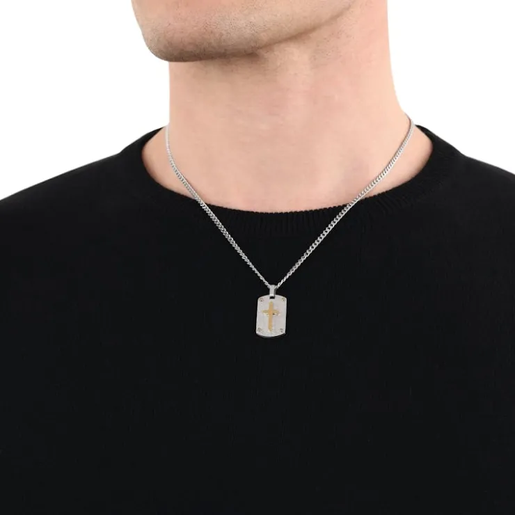 Amor Herrenschmuck | Halsketten-Kette mit Anhänger Herren