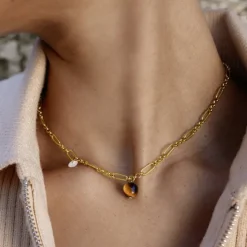 Amor Halsketten | Damenschmuck-NOELANI Kette mit Anhänger Damen